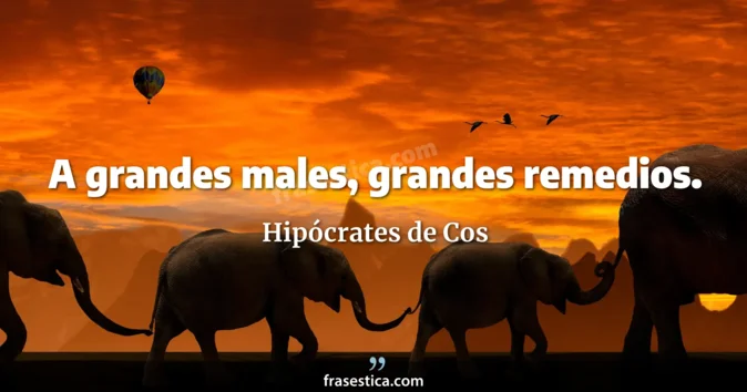 Cita de Hipócrates de Cos