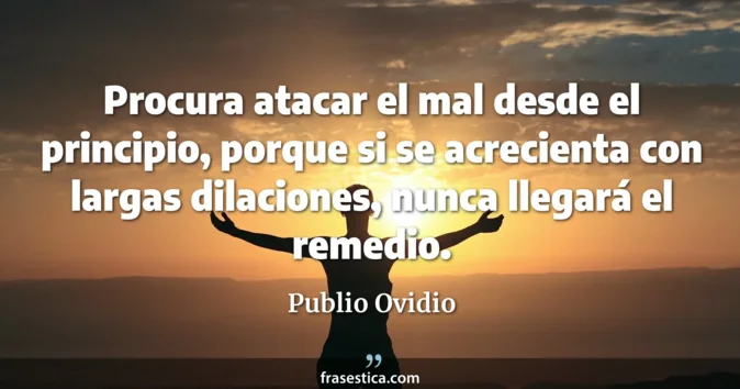 Cita de Publio Ovidio