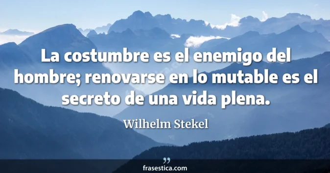 Cita de Wilhelm Stekel