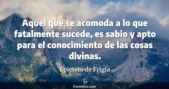Cita de Epicteto de Frigia