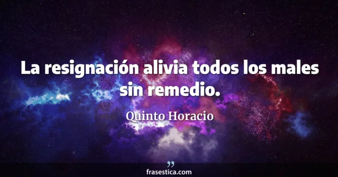 Cita de Quinto Horacio