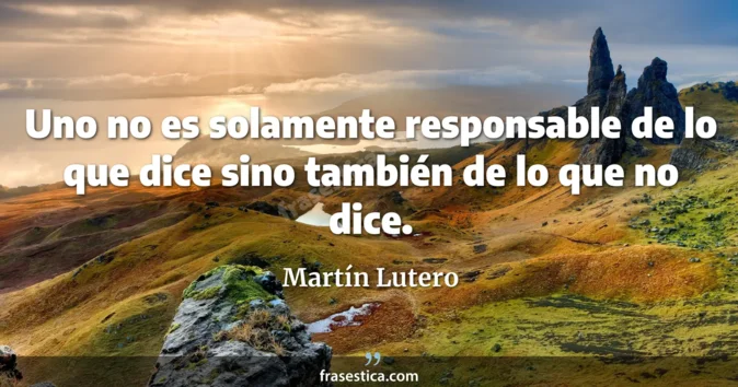 Cita de Martín Lutero