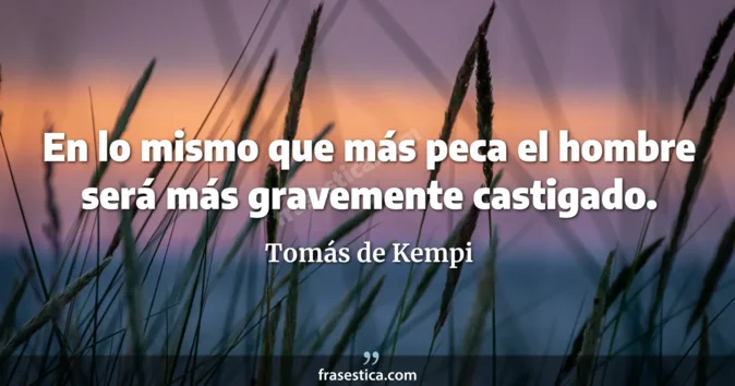 Cita de Tomás de Kempi