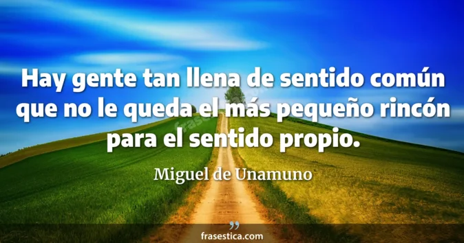 Cita de Miguel de Unamuno