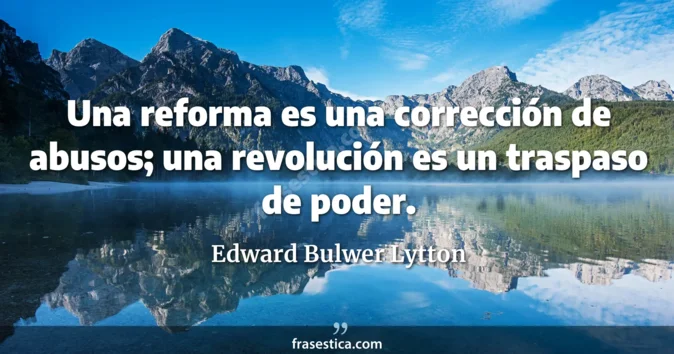Cita de Edward Bulwer Lytton