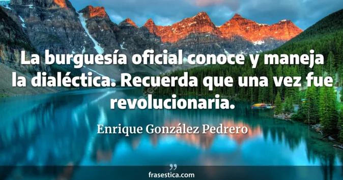 Cita de Enrique González Pedrero