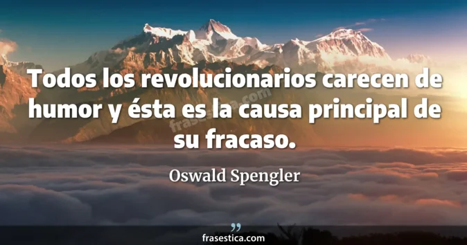 Cita de Oswald Spengler