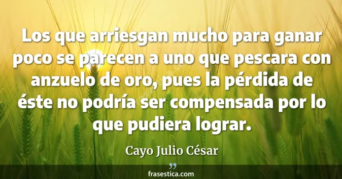 Cita de Cayo Julio César