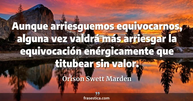 Cita de Orison Swett Marden