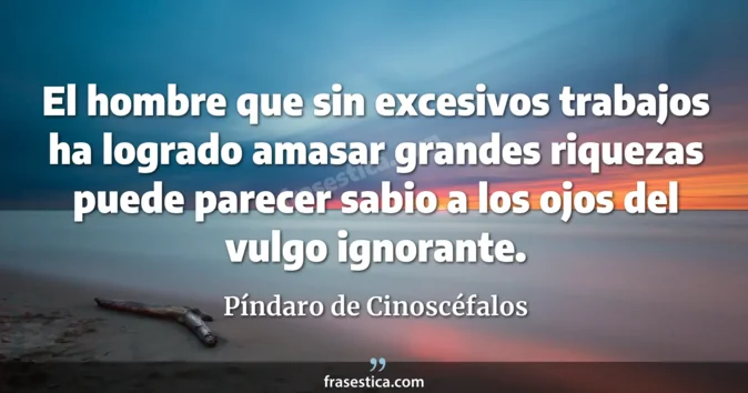 Cita de Píndaro de Cinoscéfalos