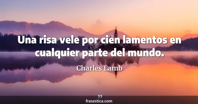 Cita de Charles Lamb