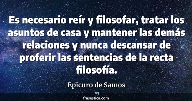 Cita de Epicuro de Samos