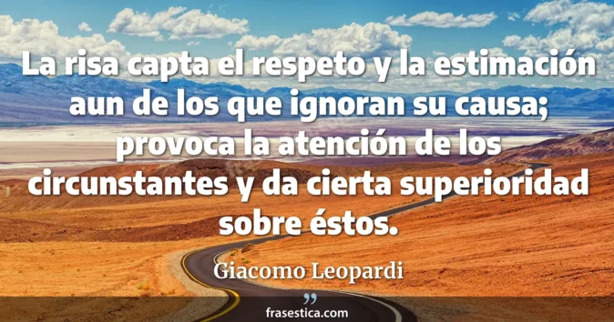 Cita de Giacomo Leopardi