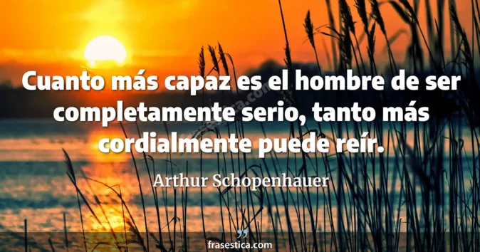 Cita de Arthur Schopenhauer