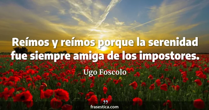 Cita de Ugo Foscolo