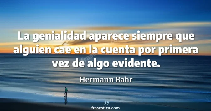 Cita de Hermann Bahr