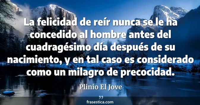 Cita de Plinio El Jove