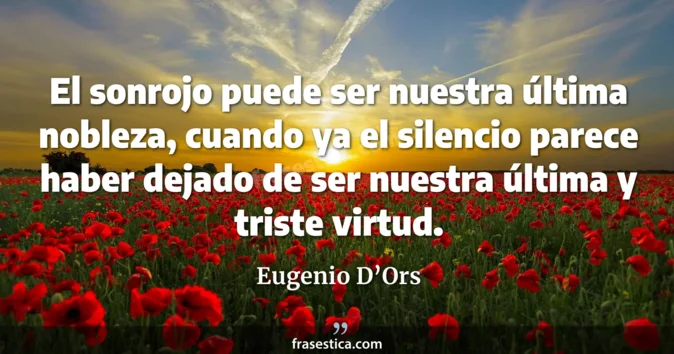 Cita de Eugenio D’Ors