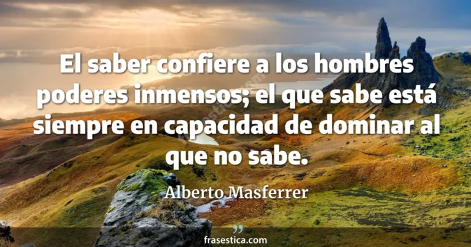 Cita de Alberto Masferrer