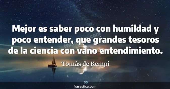 Cita de Tomás de Kempi