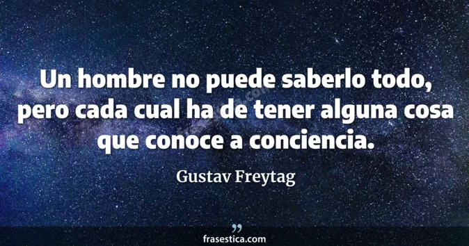 Cita de Gustav Freytag