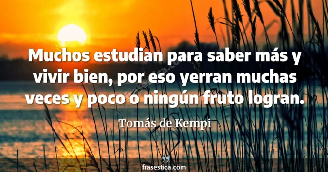 Cita de Tomás de Kempi