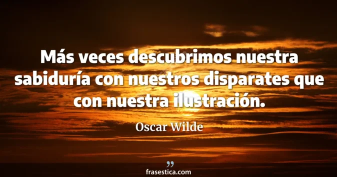 Cita de Oscar Wilde