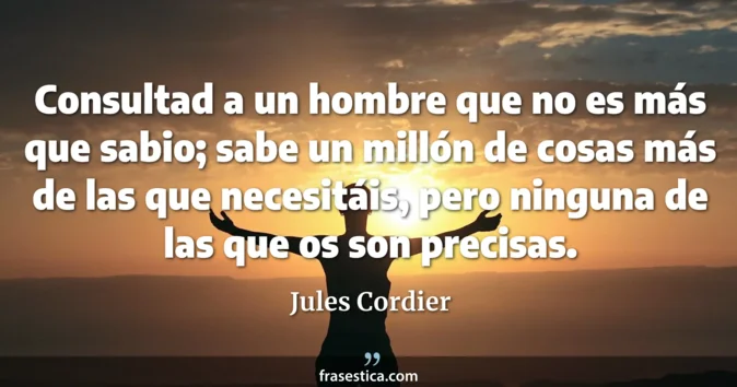 Cita de Jules Cordier