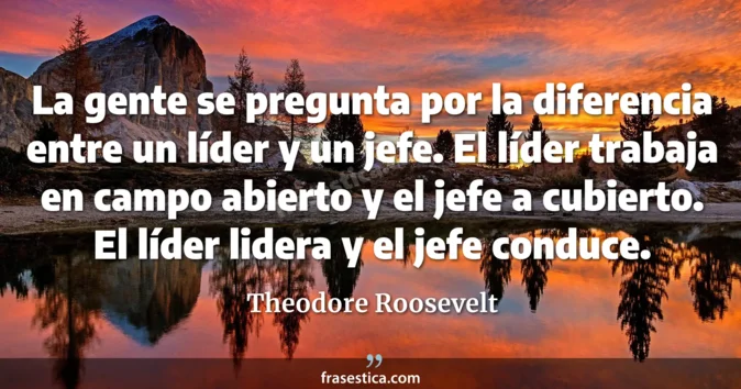 Cita de Theodore Roosevelt