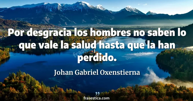 Cita de Johan Gabriel Oxenstierna
