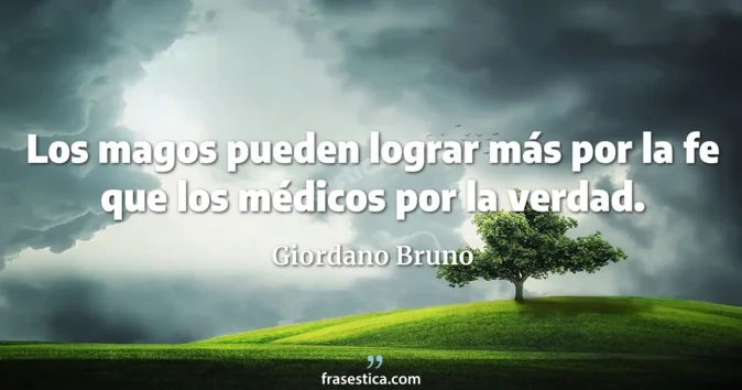 Cita de Giordano Bruno