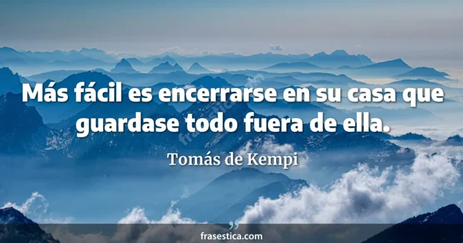 Cita de Tomás de Kempi
