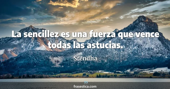 Cita de Stendha