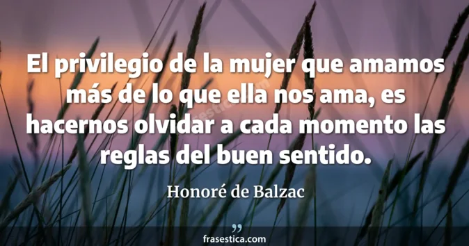 Cita de Honoré de Balzac