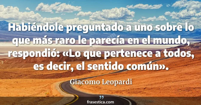 Cita de Giacomo Leopardi