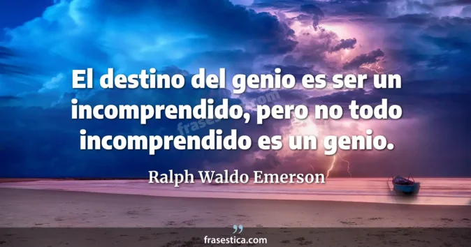 Cita de Ralph Waldo Emerson