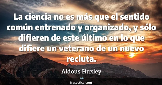 Cita de Aldous Huxley
