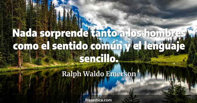 Cita de Ralph Waldo Emerson