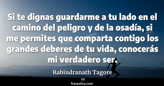 Cita de Rabindranath Tagore
