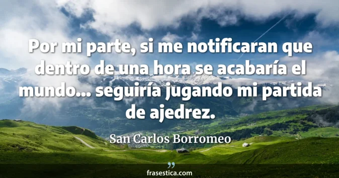 Cita de San Carlos Borromeo