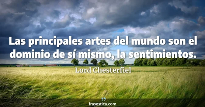 Cita de Lord Chesterfiel