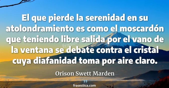 Cita de Orison Swett Marden