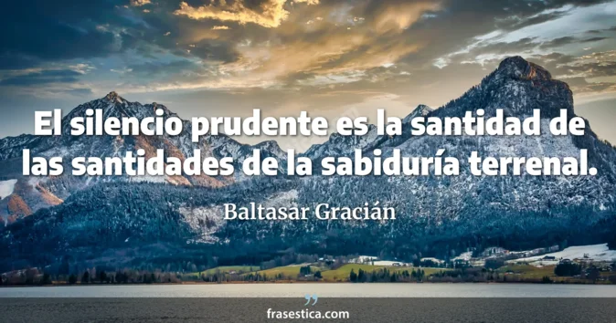 Cita de Baltasar Gracián