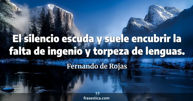 Cita de Fernando de Rojas