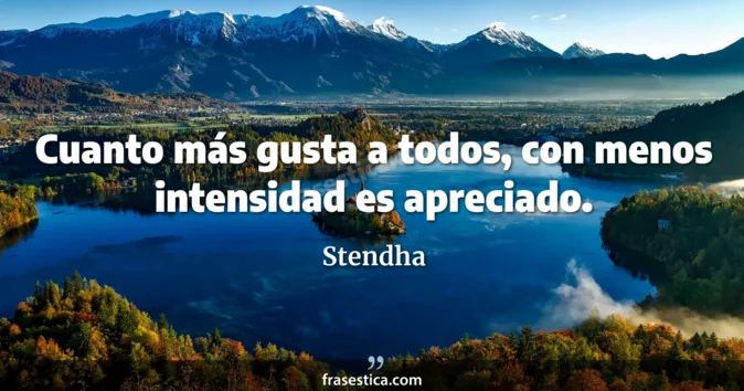 Cita de Stendha