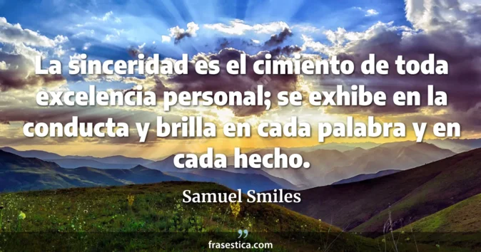 Cita de Samuel Smiles