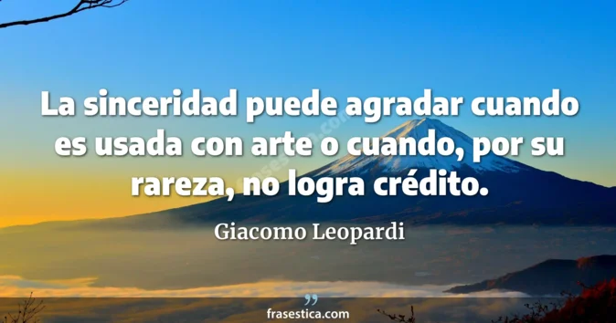 Cita de Giacomo Leopardi