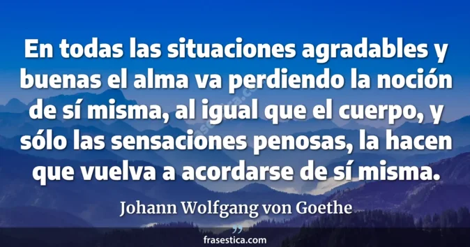 Cita de Johann Wolfgang von Goethe