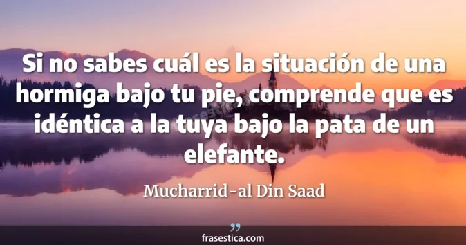 Cita de Mucharrid-al Din Saad