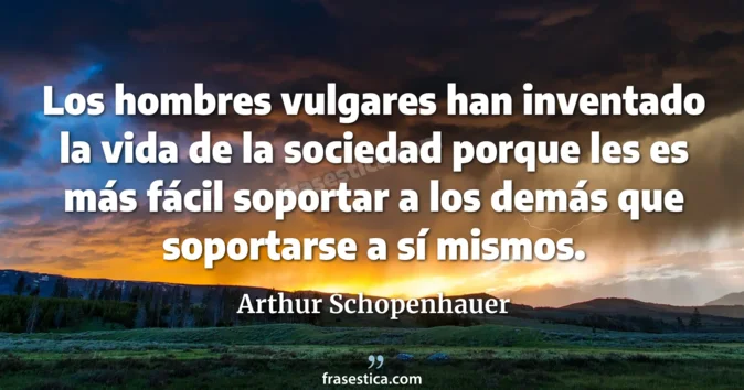 Cita de Arthur Schopenhauer
